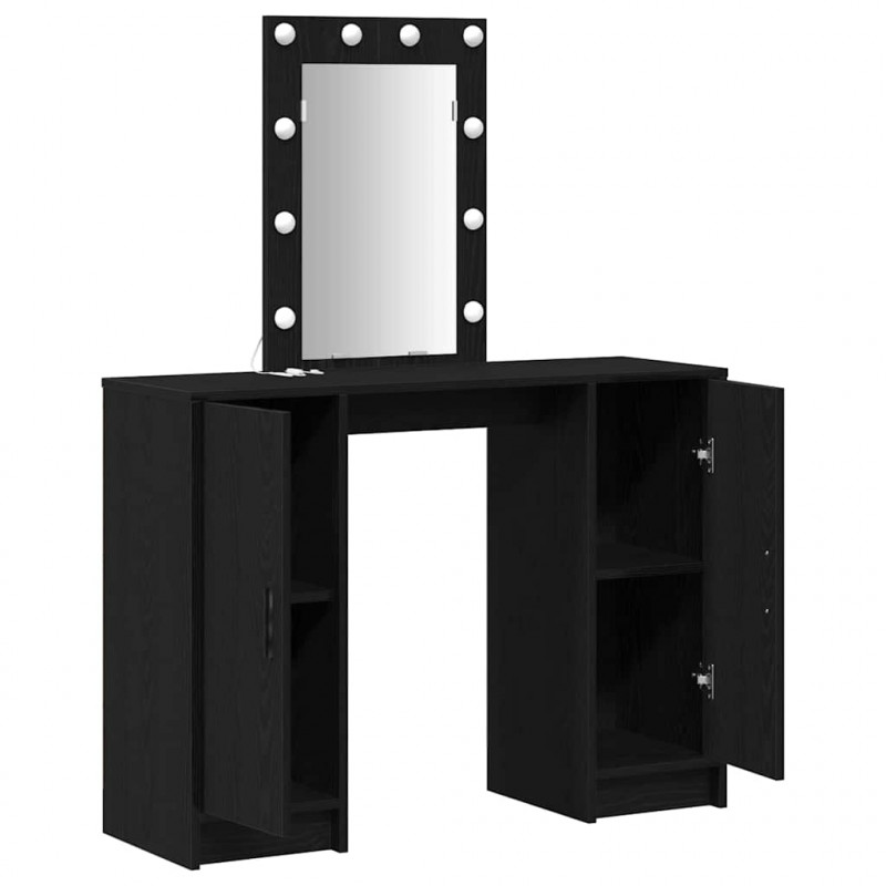 Toaletka Czarny 102 x 33 x 135 cm Materiał drewnopochodny