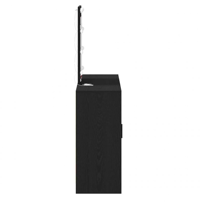 Toaletka Czarny 102 x 33 x 135 cm Materiał drewnopochodny