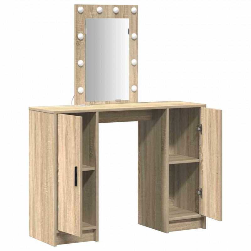 Toaletka Brązowy 102 x 33 x 135 cm Materiał drewnopochodny