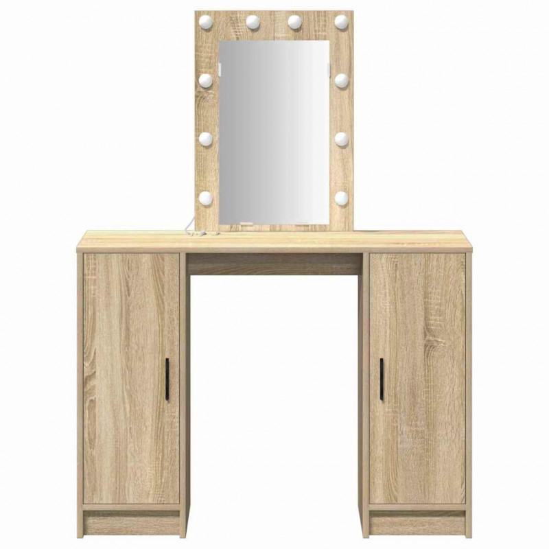 Toaletka Brązowy 102 x 33 x 135 cm Materiał drewnopochodny