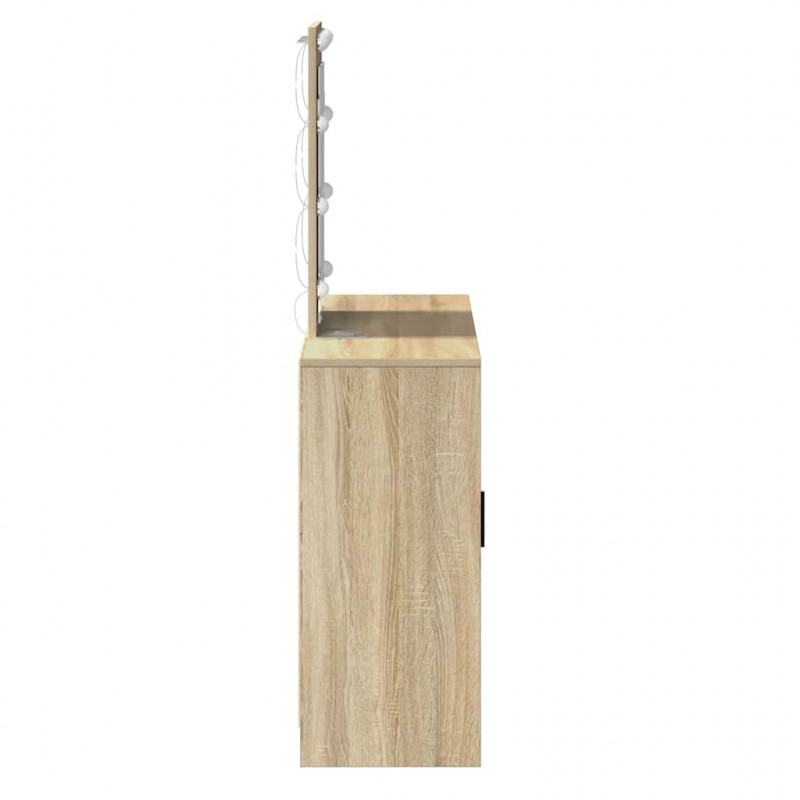 Toaletka Brązowy 102 x 33 x 135 cm Materiał drewnopochodny