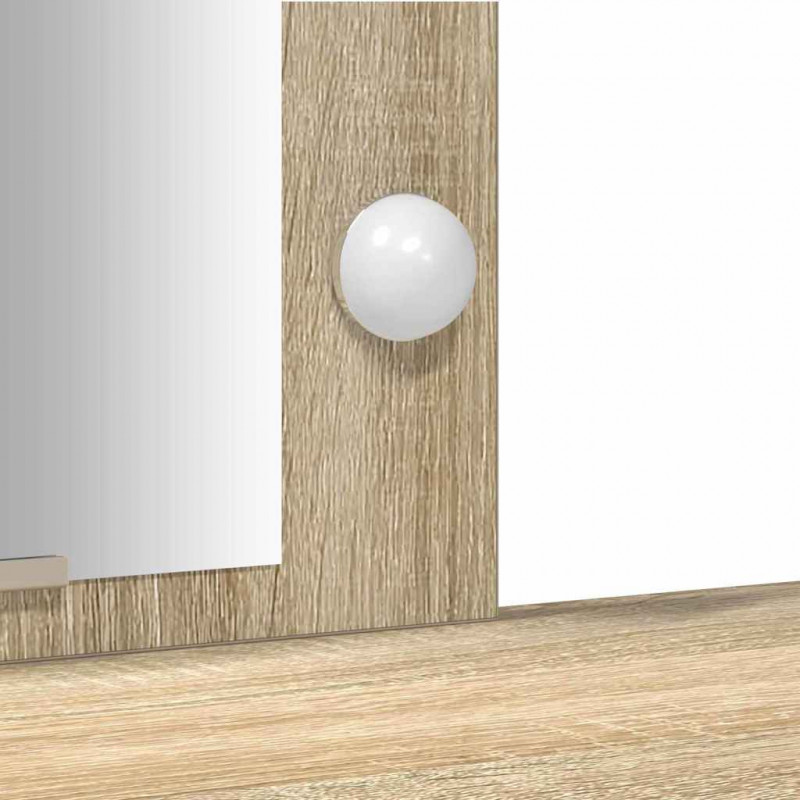 Toaletka Brązowy 102 x 33 x 135 cm Materiał drewnopochodny