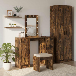 Toaletka Brązowy 102 x 33 x 135 cm Materiał drewnopochodny