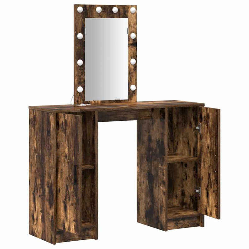 Toaletka Brązowy 102 x 33 x 135 cm Materiał drewnopochodny