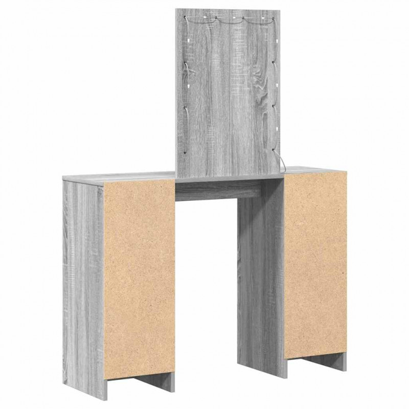 Toaletka Szary 102 x 33 x 135 cm Materiał drewnopochodny