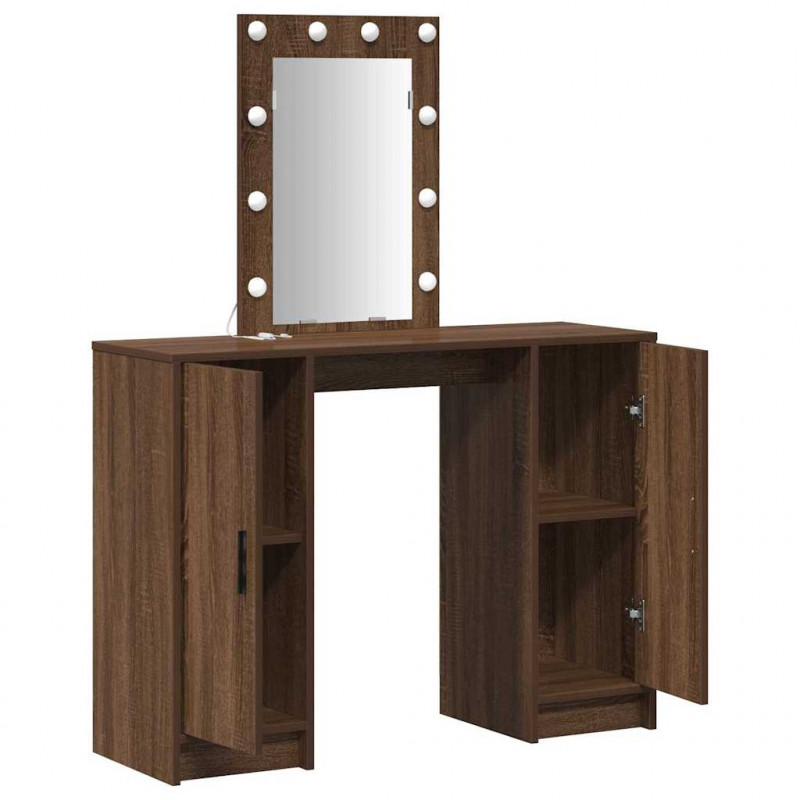 Toaletka Brązowy 102 x 33 x 135 cm Materiał drewnopochodny