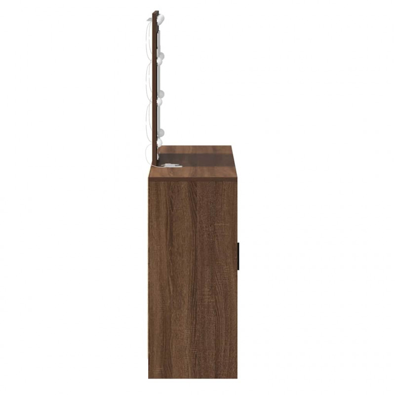 Toaletka Brązowy 102 x 33 x 135 cm Materiał drewnopochodny