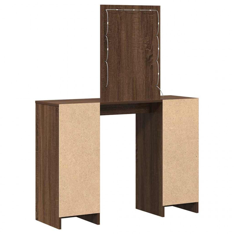 Toaletka Brązowy 102 x 33 x 135 cm Materiał drewnopochodny