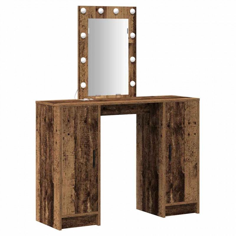 Toaletka Brązowy 102 x 33 x 135 cm Materiał drewnopochodny