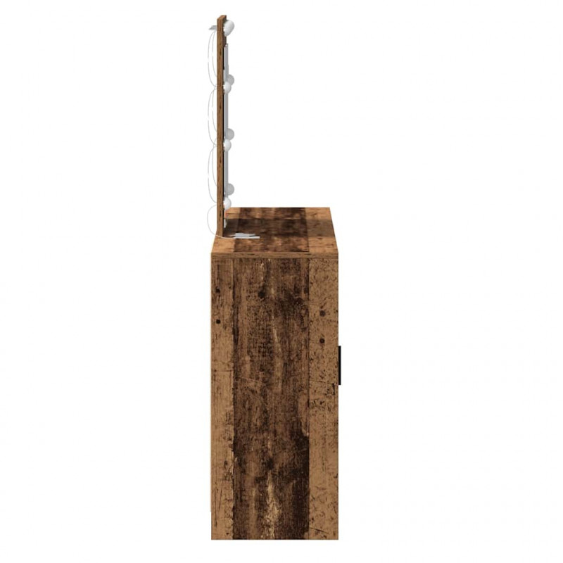 Toaletka Brązowy 102 x 33 x 135 cm Materiał drewnopochodny