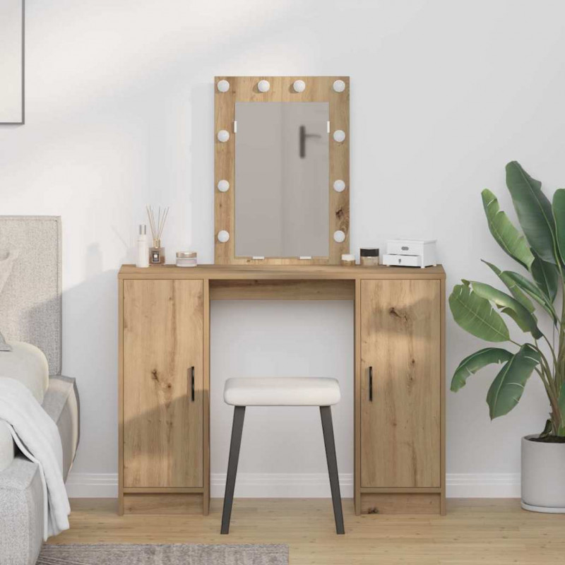 Toaletka Brązowy 102 x 33 x 135 cm Materiał drewnopochodny