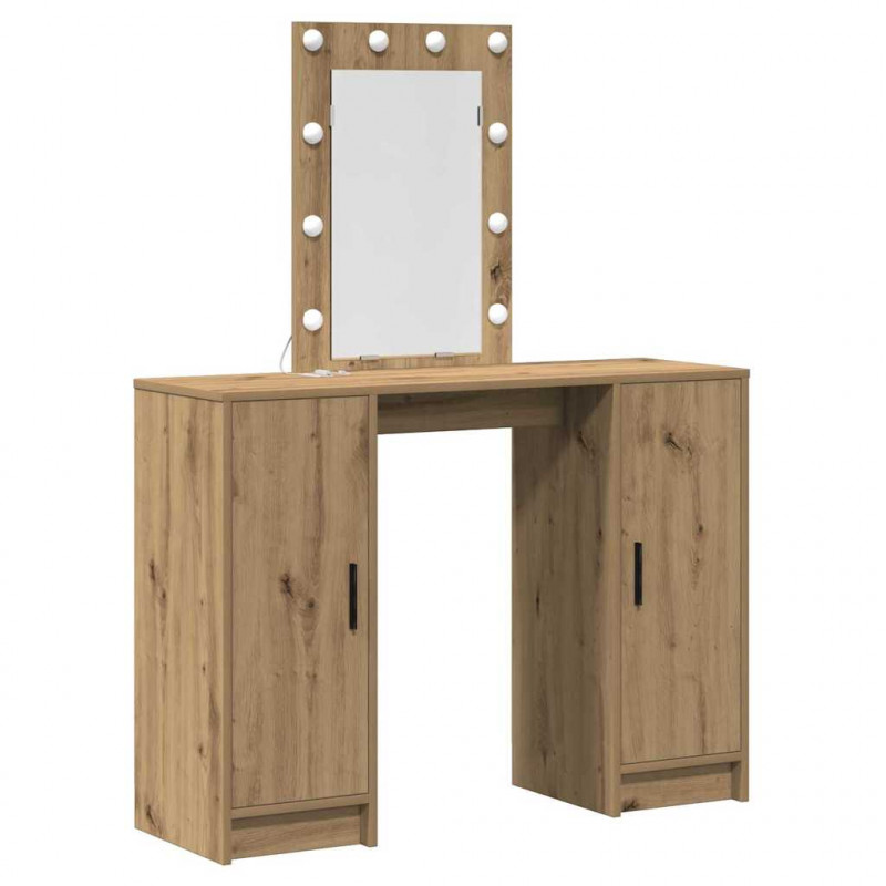 Toaletka Brązowy 102 x 33 x 135 cm Materiał drewnopochodny