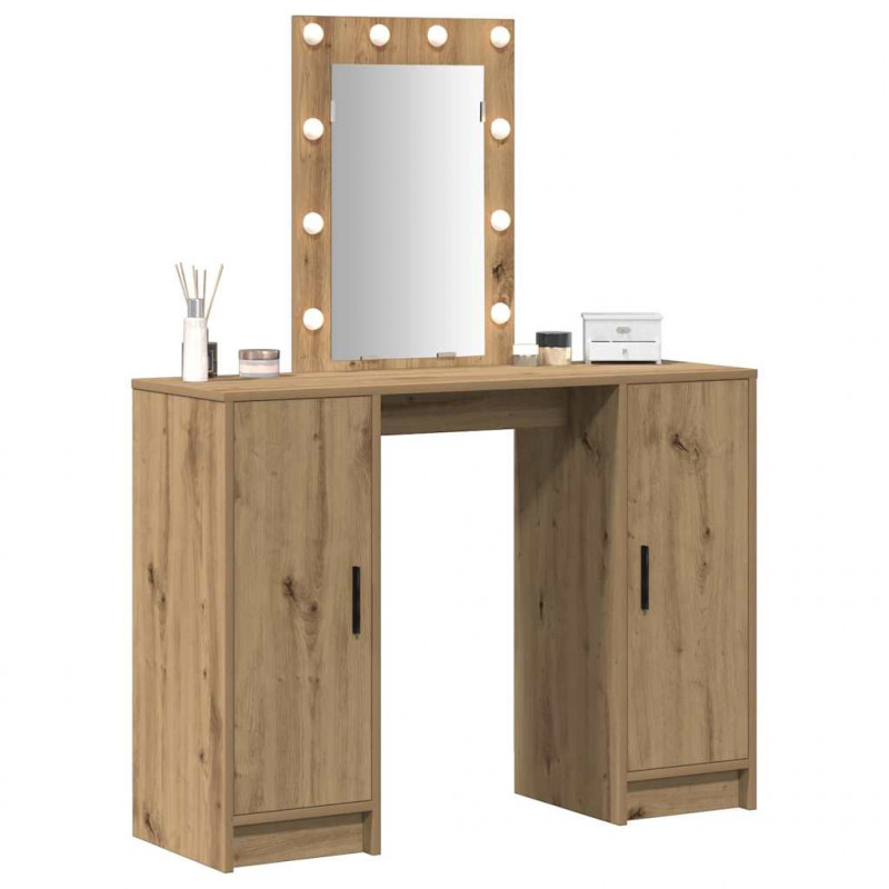 Toaletka Brązowy 102 x 33 x 135 cm Materiał drewnopochodny