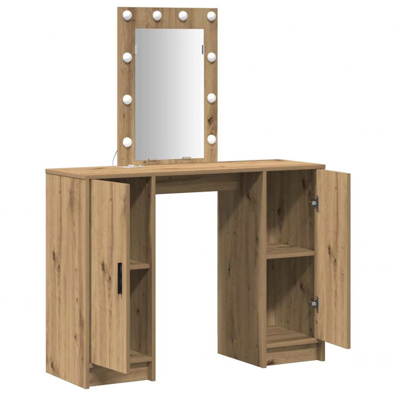 Toaletka Brązowy 102 x 33 x 135 cm Materiał drewnopochodny