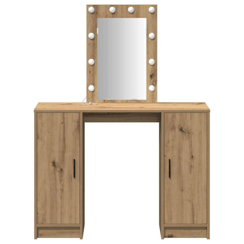 Toaletka Brązowy 102 x 33 x 135 cm Materiał drewnopochodny
