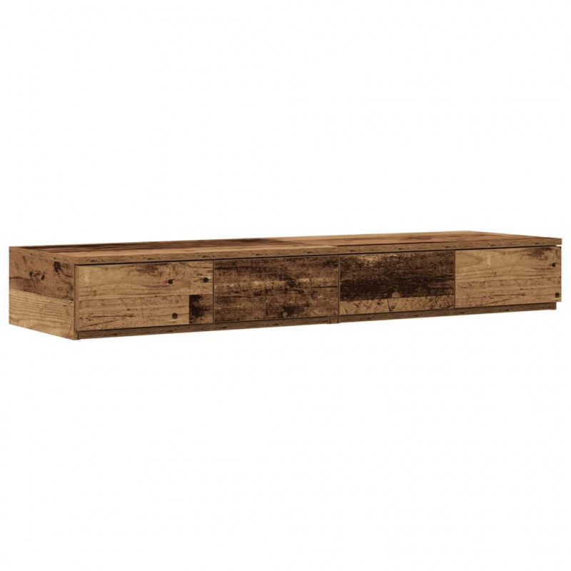 Szuflady do łóżka z szufladą Stare drewno 120 x 36,5 x 16,5 cm