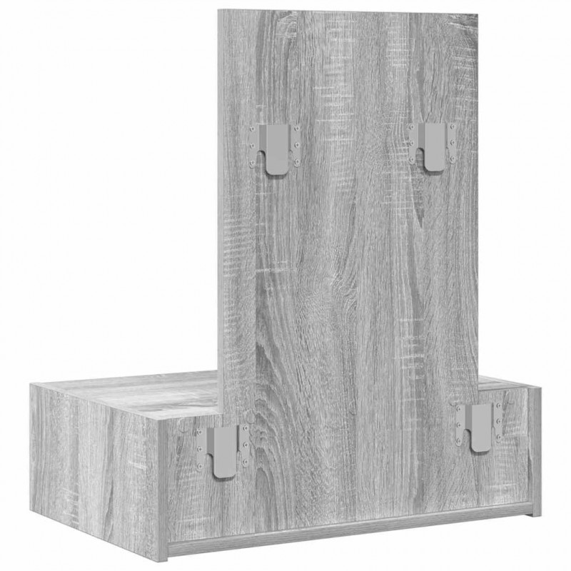 Toaletka Szary 60 x 40 x 70 cm Materiał drewnopochodny