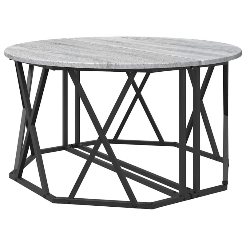 Stolik kawowy Szary Sonoma 80 x 80 x 42 cm