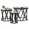 Stolik boczny do nestingu 3 pcs Czarny Dąb