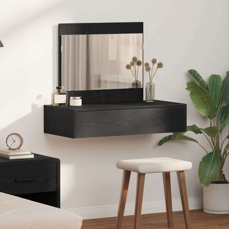 Toaletka Czarny 83 x 40 x 70 cm Materiał drewnopochodny