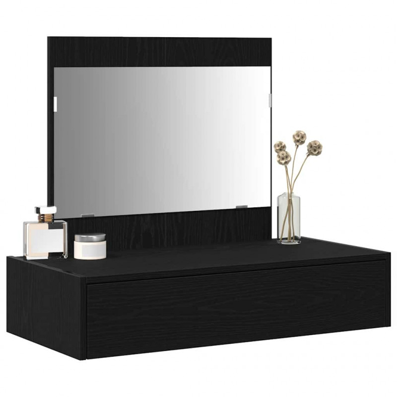 Toaletka Czarny 83 x 40 x 70 cm Materiał drewnopochodny