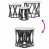Stolik boczny do nestingu 3 pcs Szary Sonoma