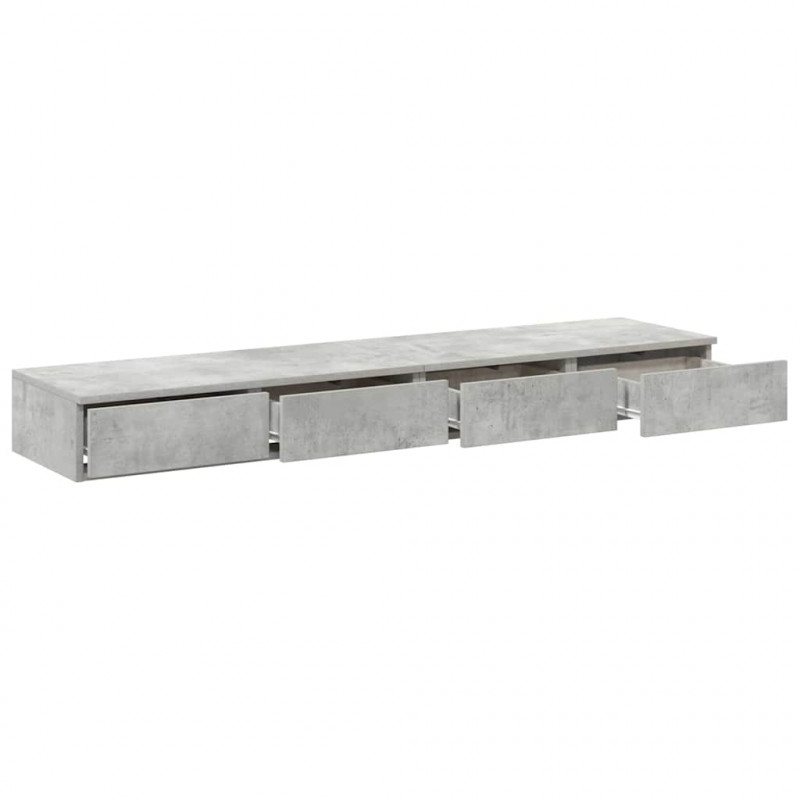 Szuflady do łóżka Betonowy szary 150 x 36,5 x 16,5 cm