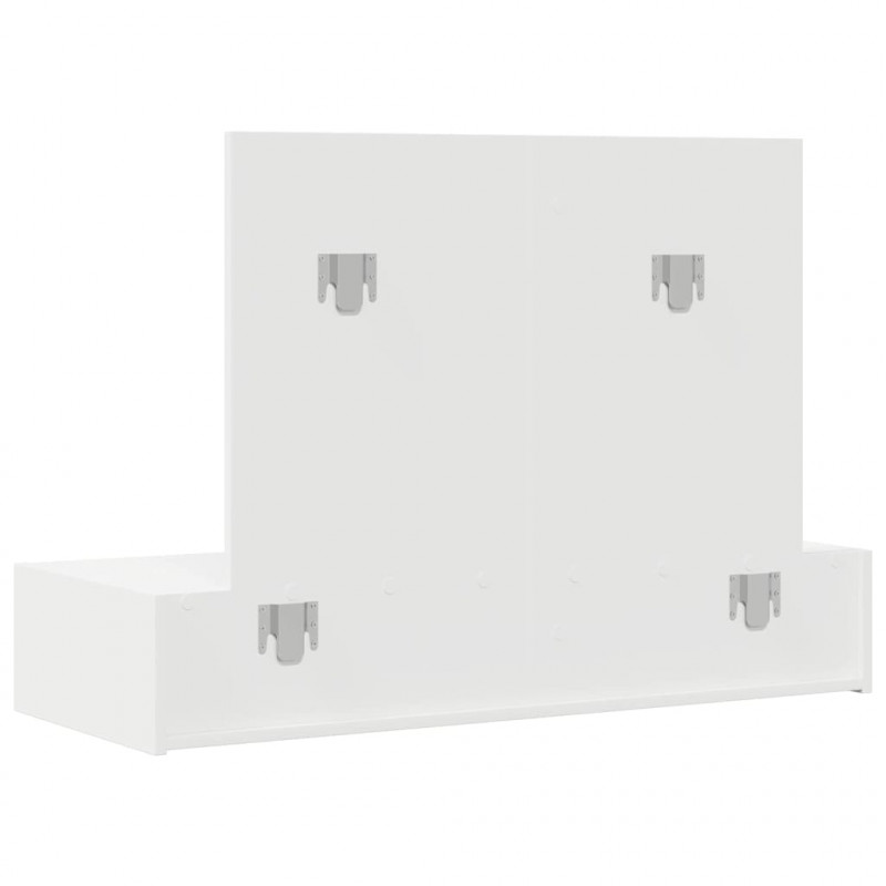 Toaletka Biały 100 x 40 x 70 cm Materiał drewnopochodny