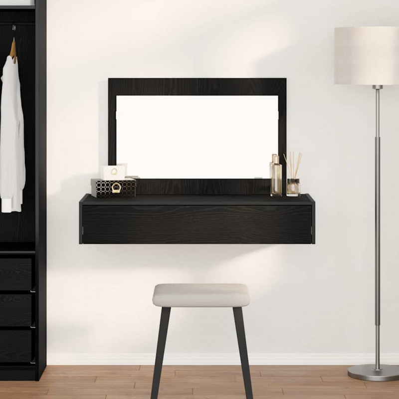 Toaletka Czarny 100 x 40 x 70 cm Materiał drewnopochodny