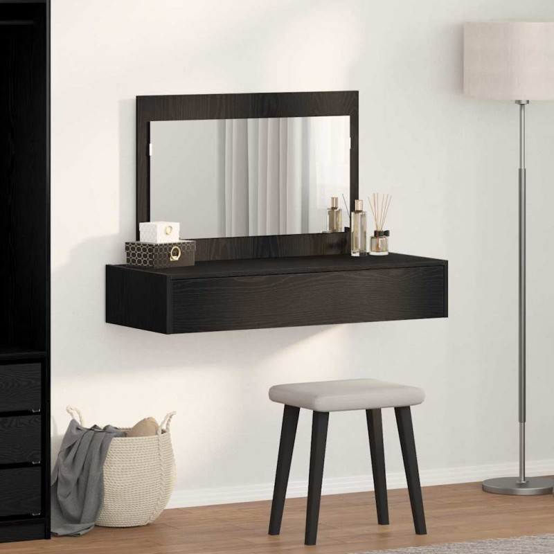 Toaletka Czarny 100 x 40 x 70 cm Materiał drewnopochodny