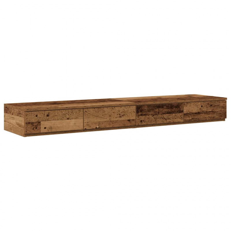 Szuflady do łóżka z szufladą Stare drewno 150 x 36,5 x 16,5 cm