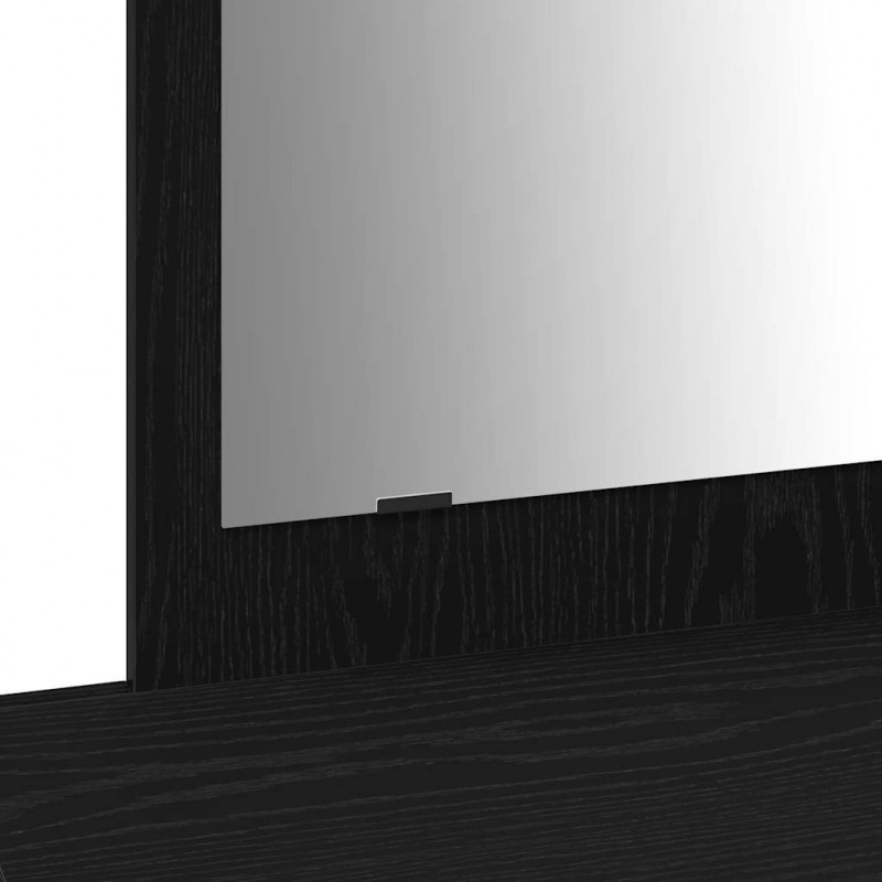 Toaletka Czarny 100 x 40 x 70 cm Materiał drewnopochodny