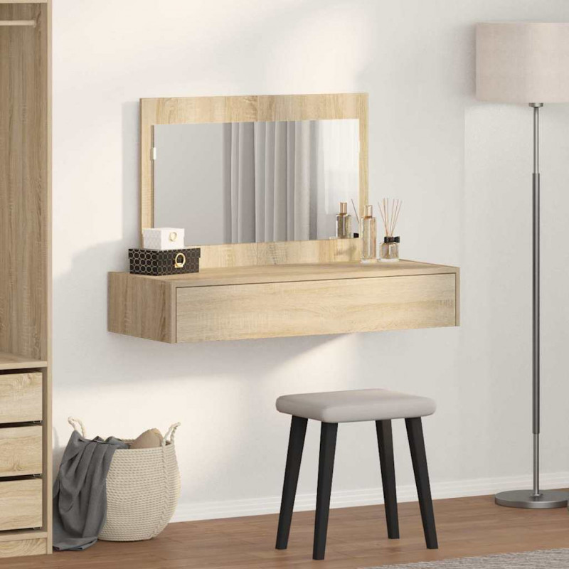 Toaletka Brązowy 100 x 40 x 70 cm Materiał drewnopochodny