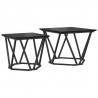 Zestaw stolików bocznych 2 pcs Czarny dąb 50 x 50 x 40 cm