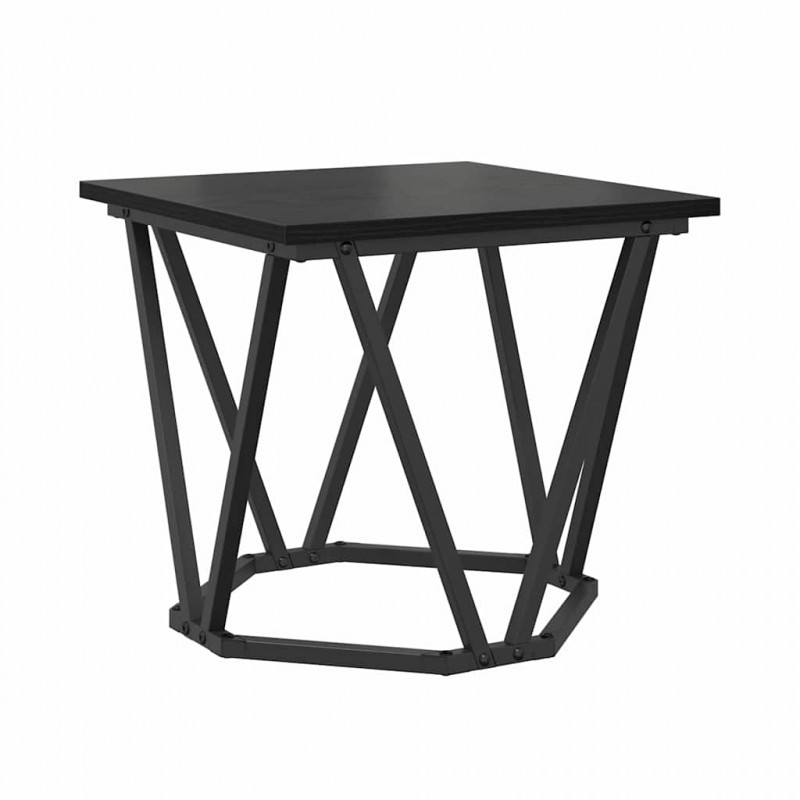 Zestaw stolików bocznych 2 pcs Czarny dąb 50 x 50 x 40 cm
