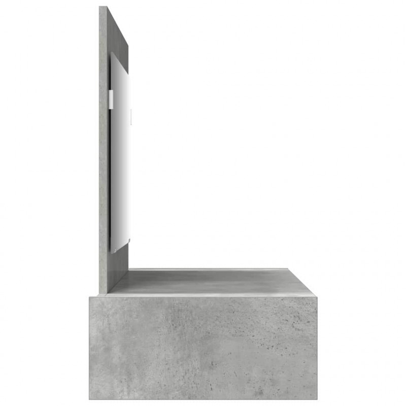 Toaletka Szary 100 x 40 x 70 cm Materiał drewnopochodny