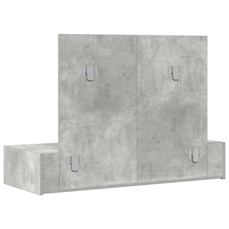 Toaletka Szary 100 x 40 x 70 cm Materiał drewnopochodny