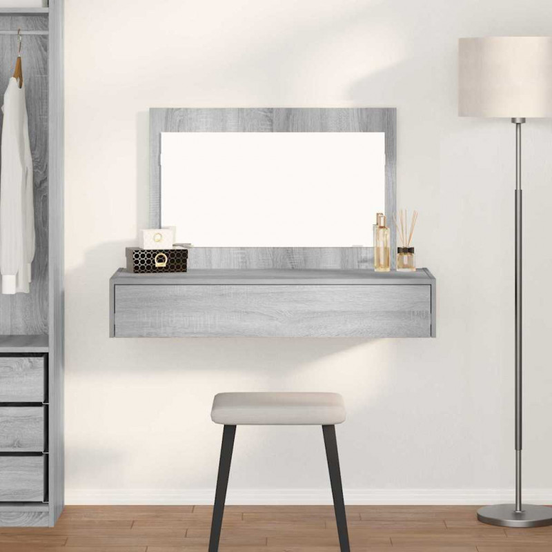 Toaletka Szary 100 x 40 x 70 cm Materiał drewnopochodny
