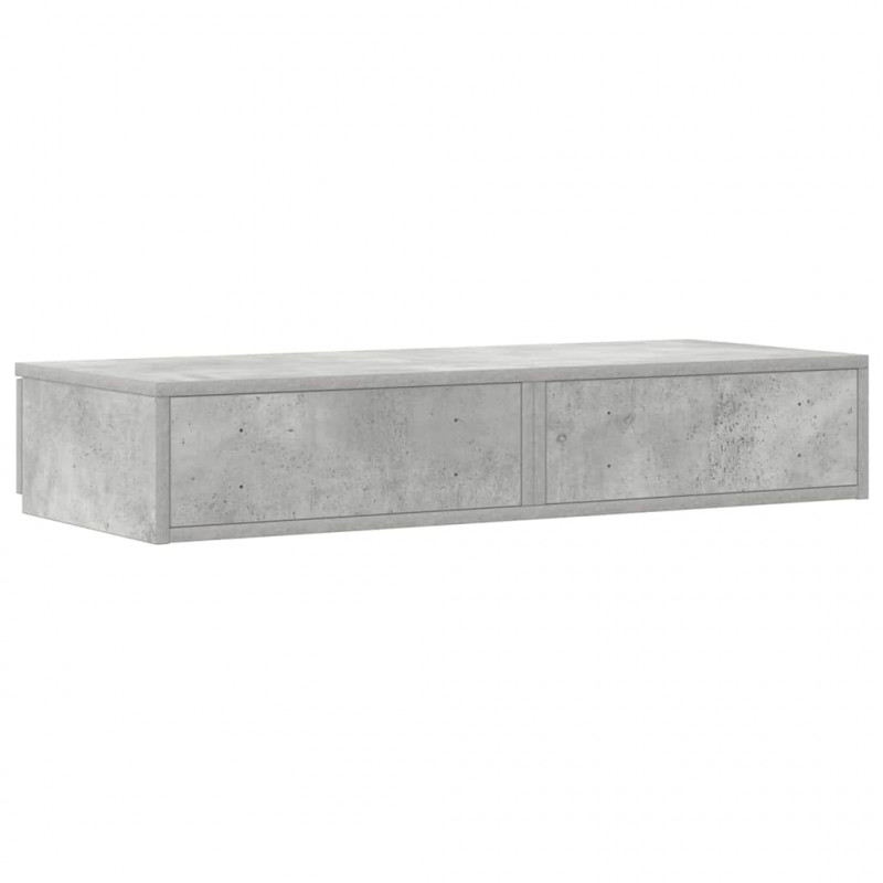 Szuflady do łóżka z szufladą Betonowy szary 75 x 36,5 x 16,5 cm