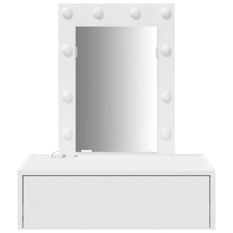 Toaletka Biały 60 x 40 x 70 cm Materiał drewnopochodny