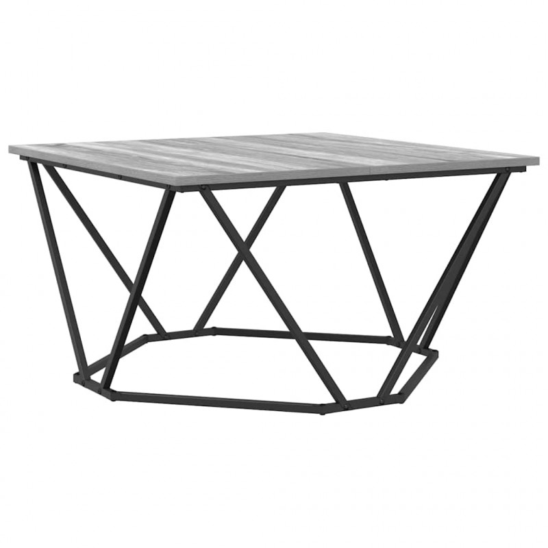 Stolik kawowy Szary Sonoma 80 x 80 x 45 cm