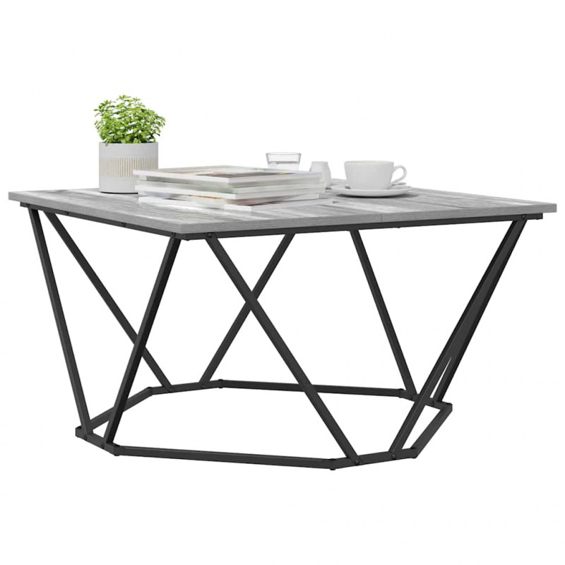 Stolik kawowy Szary Sonoma 80 x 80 x 45 cm