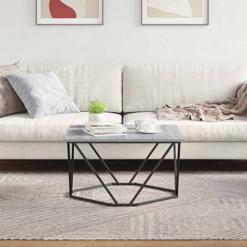Stolik kawowy Szary Sonoma 80 x 80 x 45 cm