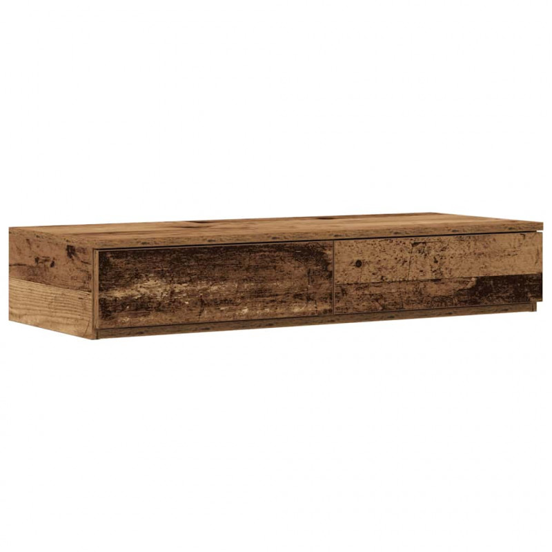 Szuflady do łóżka z szufladą Stare drewno 75 x 36,5 x 16,5 cm