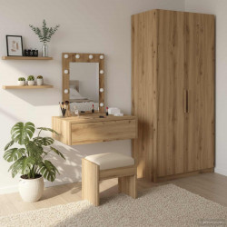 Toaletka Brązowy 60 x 40 x 70 cm Materiał drewnopochodny