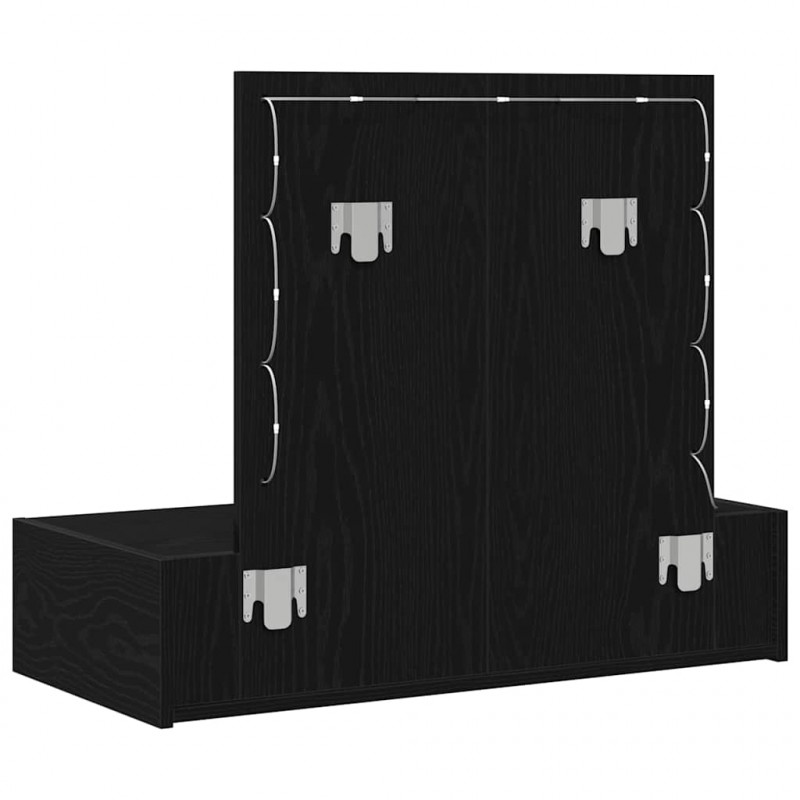 Toaletka Czarny 83 x 40 x 70 cm Materiał drewnopochodny