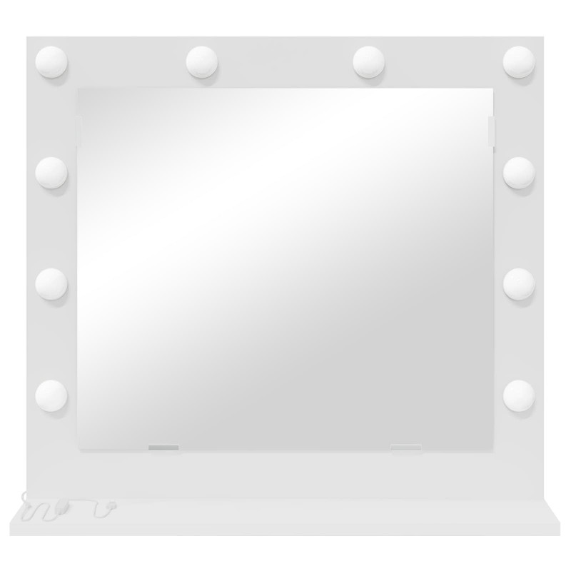 Lustro toaletowe Prostokątny Z lustrem Biały 60 x 55 x 18 cm