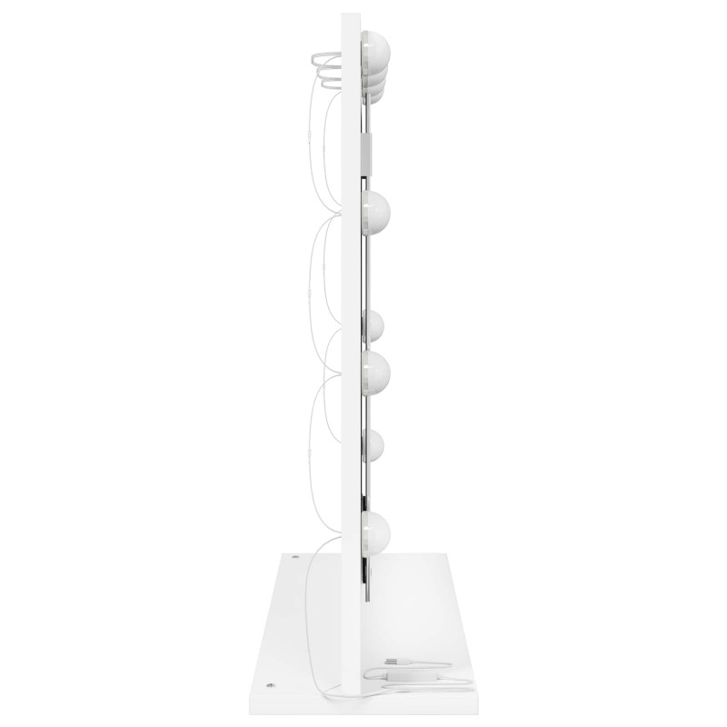 Lustro toaletowe Prostokątny Z lustrem Biały 60 x 55 x 18 cm