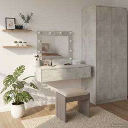 Toaletka Szary 83 x 40 x 70 cm Materiał drewnopochodny