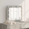 Lustro toaletowe Prostokątny Betonowy szary 60 x 55 x 18 cm